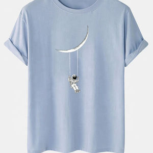 Camiseta de gran tamaño de media manga ligera con estampado de ropa de microfibra informal para hombre con logotipo personalizado profesional 100% algodón - Product Image 4