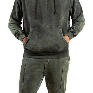 Survêtement d'hiver pour hommes délavé à l'acide sur mesure OEM respirant à capuche taille XL nouveauté couleurs personnalisées costumes de style pour hommes - Product Image 6