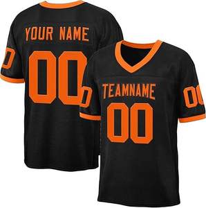 Haute qualité Stock brodé uniforme cousu Logo personnalisé respirant américain Sublimation maillot de football uniforme - Product Image 4