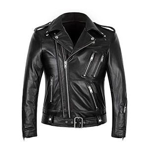 Chaqueta de cuero sintético para hombre, abrigo ajustado de piel sintética para otoño, ropa de marca, chaqueta para motocicleta - Product Image 6