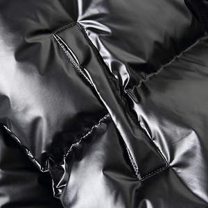 Veste d'hiver décontractée réversible de haute qualité en gros OEM, unisexe, bouton unique, toile imperméable, rembourrage gonflé, taille plus - Product Image 6