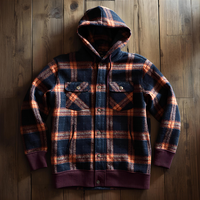 Sweat à capuche unisexe en flanelle d'hiver avec options de broderie et impression de logo personnalisé, doublure polaire unie en polyester/nylon, écologique et respirant