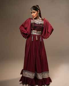 2026 Banjara Tribal Ethnic Vintage Kutchi <b>Dress</b> Superb Quality Afghan/Pakistan Traditional Multi-Color Lace Decorated <b>Dress</b> - Product Image 5