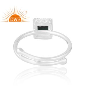 Meilleure vente 925 argent Sterling malachite naturelle bague de pierres précieuses bijoux personnalisés pour les femmes cadeau pour elle - Product Image 2