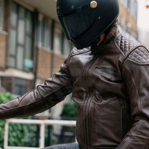 À la mode Pu cuir veste hommes classique motard Slim Fit moto Style vêtements d'extérieur décontractés automne printemps col montant manteau - Product Image 3