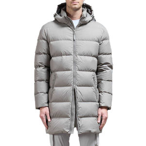 Vente en gros Veste bouffante longue et fine de haute qualité pour hommes, décontractée, avec fermeture éclair à l'avant, prix raisonnable direct de l'usine, vêtements d'hiver - Product Image 3