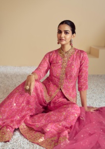 美しいパキスタンの<span class=keywords><strong>Salwar</strong></span> Kameez女性のための重い刺繍されたスーツDupatta伝統的な民族服パーティーと結婚式 - Product Image 3