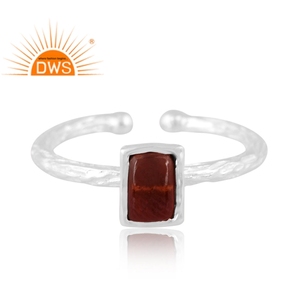 แหวนโกเมนปรับได้ทำจากเงินแท้ปรับได้ดีไซน์ล่าสุด - Product Image 2