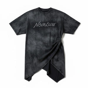 T-shirt personnalisé de haute qualité avec strass brillants, logo personnalisé imprimé avec des strass, manches courtes, 100% coton, pour femmes - Product Image 1