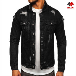 Veste en jean pour homme Ryan Pro Gear personnalisée, fermeture boutonnée confortable, logo personnalisé, ODM OEM pour vêtements décontractés d'hiver - Product Image 1