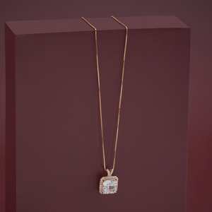 Vintage Rhodium-Plated Diamond & Pearl Pendant on <b>Rope</b> <b>Chain</b> 92.5 Silver Bezel Setting Animal Shape - Product Image 5