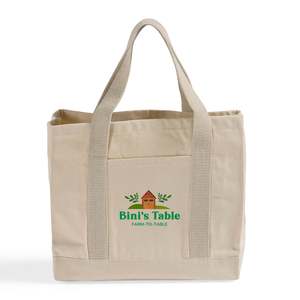 Customized Heavy Canvas Twill Two Tone Tote <b>Bags</b> Personalized <b>Medium</b> Size Shopping <b>Bags</b> with Logo-TF285 - Product Image 1