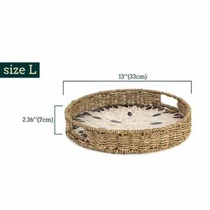 Bandeja de exposición de frutos secos redondos, accesorio especial de perlas de diseño más nuevo con incrustación redonda de algas marinas de alta calidad - Product Image 4