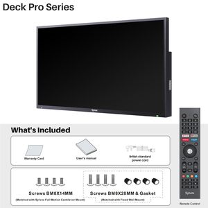 สมาร์ททีวีกลางแจ้ง 4K UHD 75 นิ้ว กันน้ำ IP55 ความสว่าง 1000 นิต สำหรับสภาพแสงแดดบางส่วน ระบบปฏิบัติการอัจฉริยะ - Product Image 3