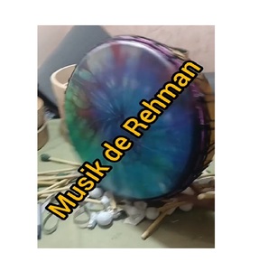 Tambour chamanique à tête de peau de vache spirituelle Tambour chamanique de 14 pouces avec batteurs. Machine à broder à tête unique Shamanic - Product Image 1