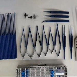 Ensemble d'instruments de microchirurgie, kit d'instruments neurochirurgicaux, outils chirurgicaux de précision en acier inoxydable de haute qualité, manuel SURGICAL - Product Image 1