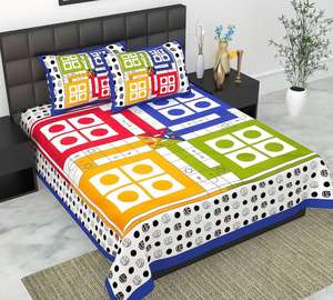 New Premium Hand <b>Block</b> Printed bedsheet famous indian bagru print 100% cotton natuaral <b>colour</b> design very popular - Product Image 1