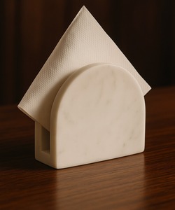 กล่องผ้าเช็ดปากทำจากไม้และโลหะพร้อมดีไซน์คลาสสิกทันสมัยสำหรับบ้านโรงแรมร้านอาหาร - Product Image 1