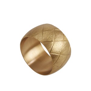 Anneaux de serviette en laiton classiques faits à la main nouvelle vaisselle en fer peint pour les mariages fêtes noël-pour décor de table - Product Image 1