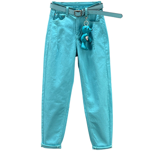 Pantalones vaqueros para mujer 2025 primavera otoño nueva moda cintura alta versátiles pantalones vaqueros elásticos de algodón sueltos - Product Image 6
