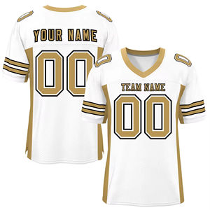 Maillot de football américain unisexe personnalisable, de haute qualité, en twill, impression sérigraphique, sublimation, taille plus, respirant, pour adultes - Product Image 1