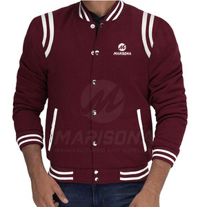 <b>Long</b> Sleeves Latest Design High Quality <b>Winter</b> Men's Sports Baseball Letterman <b>Jacket</b> with Stand Collar and Front Logo - Product Image 5