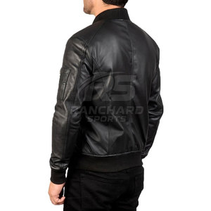 Chaqueta Bomber de Cuero Elegante para Hombre, Abrigo de Invierno Cómodo, Moderno y a la Moda, Suave, Cálido, Transpirable y Ecológico - Product Image 5