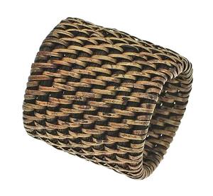 Rond de serviette de canne en rotin fait à la main en paille tissé décor à manger accessoires de Table de fête exportateur en vrac fournisseur indien prix d'usine - Product Image 3