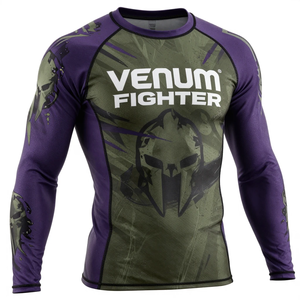 Rashguard de MMA 2024, Personalizado, Sublimado, Color Sólido, Rashguard de BJJ de Secado Rápido, Rashguard Venum Fighter - Product Image 1