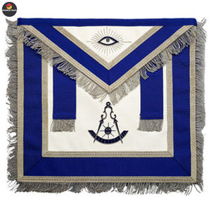 Delantal bordado a mano con diseño OEM de nuevo color y estilo único Lodge Master Mason - Product Image 6