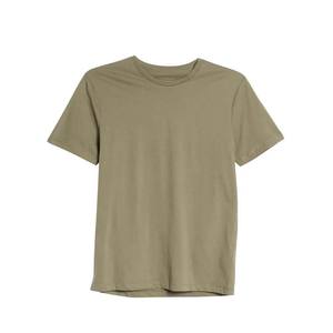 T-shirt en coton vert vierge avec anneau filé pour hommes T-shirts réguliers pour hommes Fit T-shirts à col rond et à demi-manches Vente en gros - Product Image 3