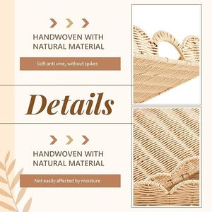 Bandeja de servicio de ratán tejida a mano ecológica más vendida, herramientas creativas no tóxicas para frutas y verduras para el hogar de Vietnam - Product Image 2
