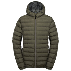 Veste d'hiver à prix d'usine en gros, streetwear, fermeture éclair classique, veste d'hiver matelassée personnalisée avec logo pour hommes - Product Image 6