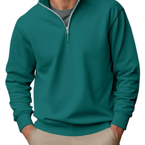 Sudadera con capucha de algodón con media cremallera para hombre Quarter 1/4 Zipper Sudadera de mezcla de algodón personalizada Fabricante Sudadera con capucha personalizada Hombres - Product Image 5