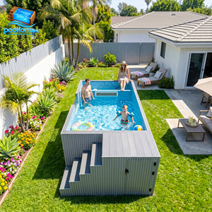 Multifunctional Ready-to-Use Outdoor Spa Pool Smart Pump Above Ground Fiberglass Swim Ponds Sales <b>Frame</b> pool - Product Image 3