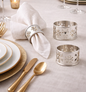 Christmas table <b>decoration</b> Winter table décor Holiday table accessories <b>Snowflake</b> table décor Festive table setting - Product Image 2