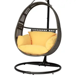 Hot sales cheap factory price outdoor courtyard egg swing chair outdoor for hotel and house using