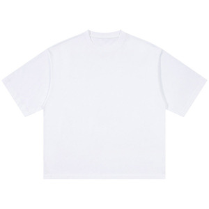 220g Cropped <b>Box</b> Manufacture t Shirt 240gsm <b>Drop</b> Shoulder Heavy T-shirts Men Boxy Fit T Shirt Vintage Wash - Product Image 2