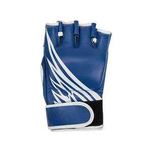 ถุงมือ MMA หนังแท้ ดีไซน์ล่าสุด แบบผูกเชือก คุณภาพสูง ระบายอากาศดี ขายดี ครึ่งนิ้ว บริการ OEM สำหรับผู้ชาย - Product Image 3