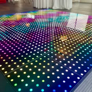 Migliore qualità della Cina produttore di attrezzature da palcoscenico Video interattivo palco pista da ballo Led parete piste da ballo portatili