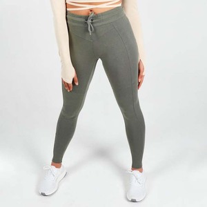 2026 Women's Fall Winter Mid Waist Flat Eco-Friendly Breathable Quick Dry Jogger Sweatpants Thick <b>Drawstring</b> Elastic <b>Trousers</b> - Product Image 2
