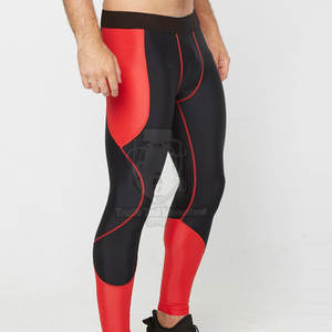 Leggings de compression pour homme respirants et à séchage rapide, taille élastique, pantalons de sport et de gym personnalisables - Product Image 6