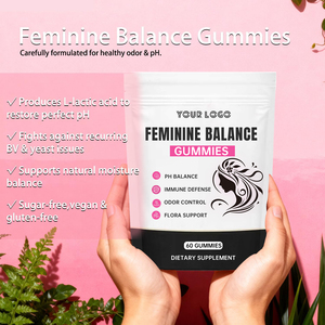 OEM kadın sağlık takviyesi kadınsı denge Gummies Vegan <span class=keywords><strong>Hawaiian</strong></span> ananas PH dengesi ve vajinal sağlık desteği için - Product Image 5