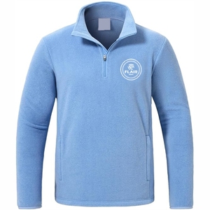 Chaqueta Polar Técnica de Invierno para Hombre con Logotipo Personalizado del Fabricante, Chaqueta Casual con Cierre de Cremallera de un Cuarto, Cortavientos, Bordada - Product Image 2