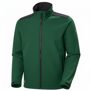 Veste Softshell Personnalisable pour Hommes Vente en Gros Grandes Tailles Col Debout Vêtement de Travail de Sécurité Coupe-Vent Uni Simple Softshell - Product Image 6