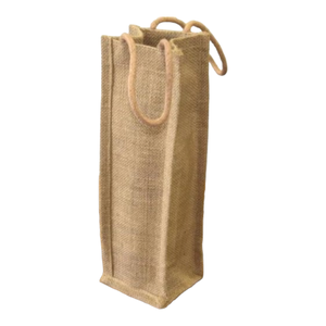 Bolso de mano de yute, 1 botella - Product Image 6