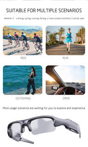 1080P умные спортивные портативные очки камера Wi-Fi ночного видения HD запись носимая Экшн-камера для мотоцикла, езды на велосипеде на открытом воздухе - Product Image 5