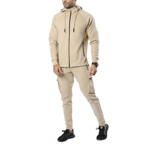 Fabricant Logo personnalisé Vente en gros Sweats à capuche et sweatshirts pour hommes Survêtements Jogging Sport Running Gym Fitness Sets Training Wear Men Tracksuit - Product Image 1