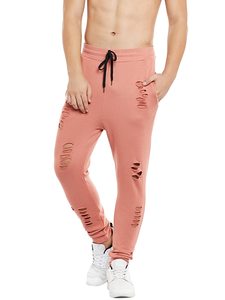 Pantalon de survêtement en détresse, coupe ample, Streetwear, sur mesure, Fitness, avec cordon de serrage, OEM, vente en gros, 2022 - Product Image 4