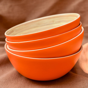 Artisanat beaux bols en laque bol en bambou filé meilleur choix ensemble de vaisselle pour la fête de noël - Product Image 4